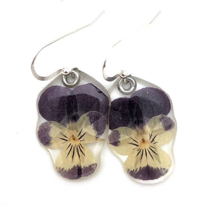 Boucles d'oreilles Johnny Purple 69086 pour la vente par Petal Connection