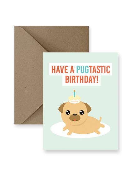 Ha ett Pugtastic födelsedagskort för wholesale av IMPAPER