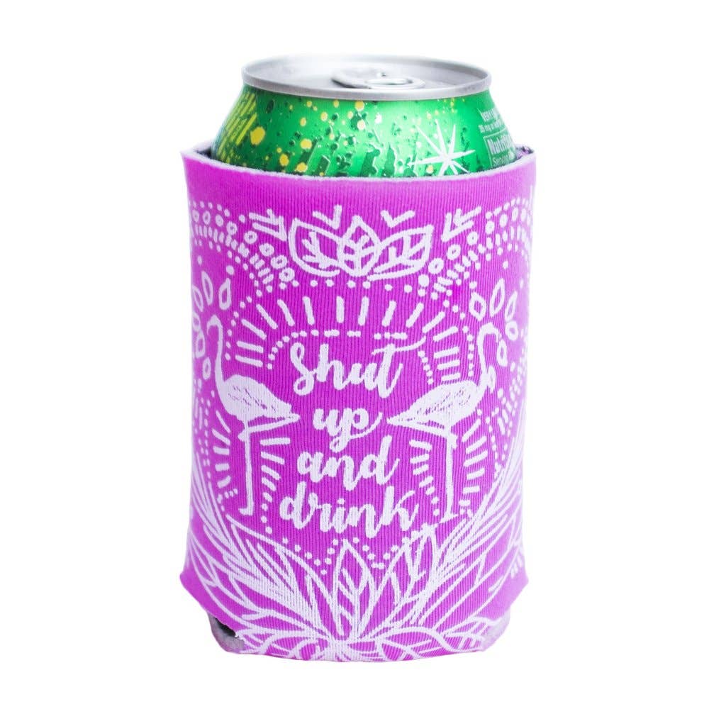 Cinder + Salt - Wholesale Drink Huggers & Koozies - Can Cooler - Shut Up & Drink3