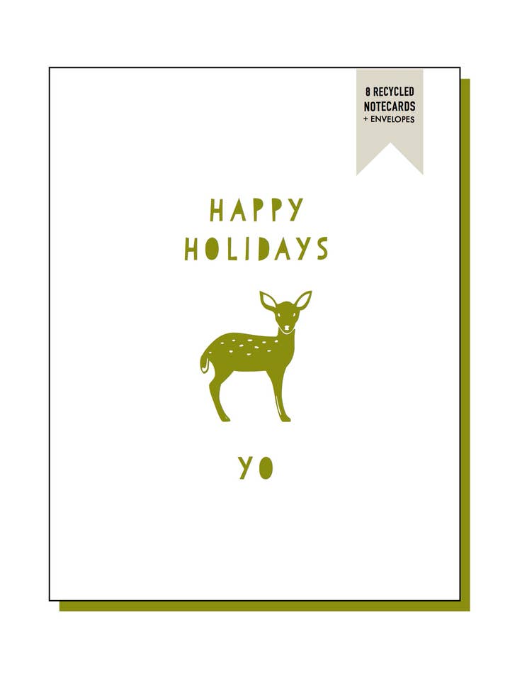 Yo Card - Set of 8 for wholesale by jack + ella paper