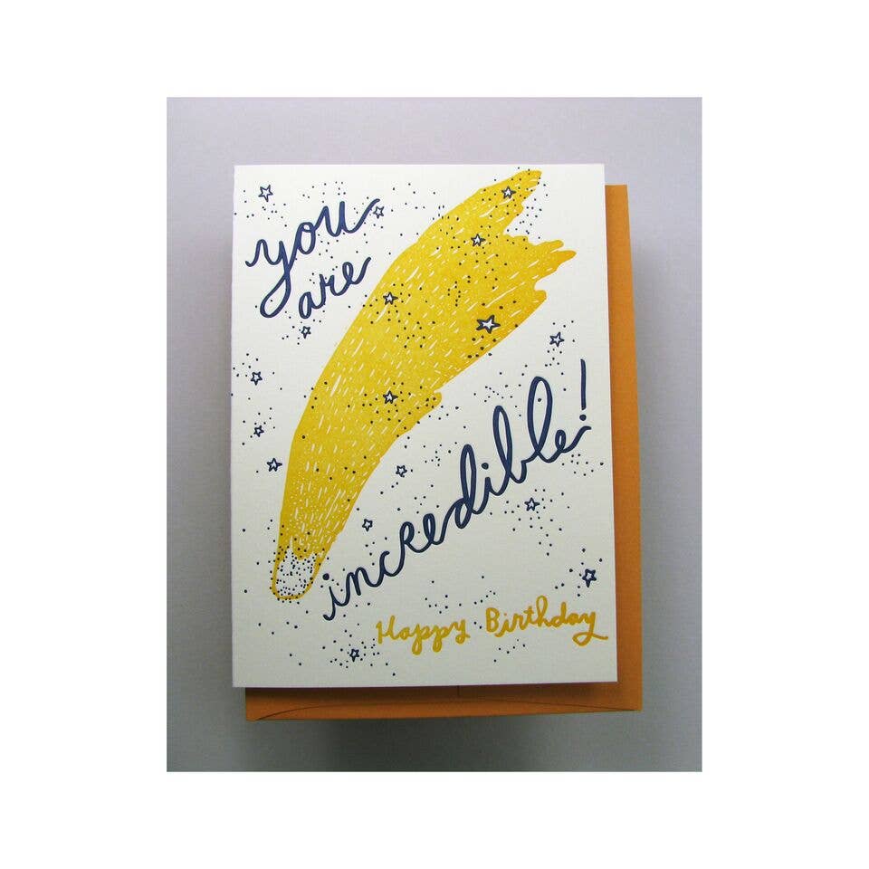 Wolf & Wren Press - Wholesale Birthday Card - Comet Happy Birthday0