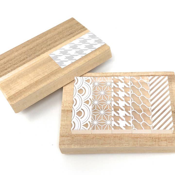 Chopstick/Cutlery Rest Japanese Gift (Set of 5) - Geometry for wholesale by COEL Commerce Connect Inc.