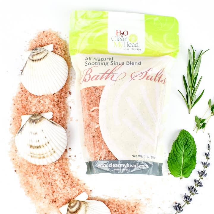 Clear My Head Ltd - Wholesale Bath Salts - Aqua Therapy 'H2O' Bath Salts In Stand Up Bag
