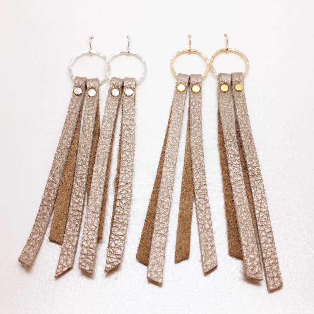 Devon Dowd Designs - Wholesale Dangle Earrings - Bronze Fringe0