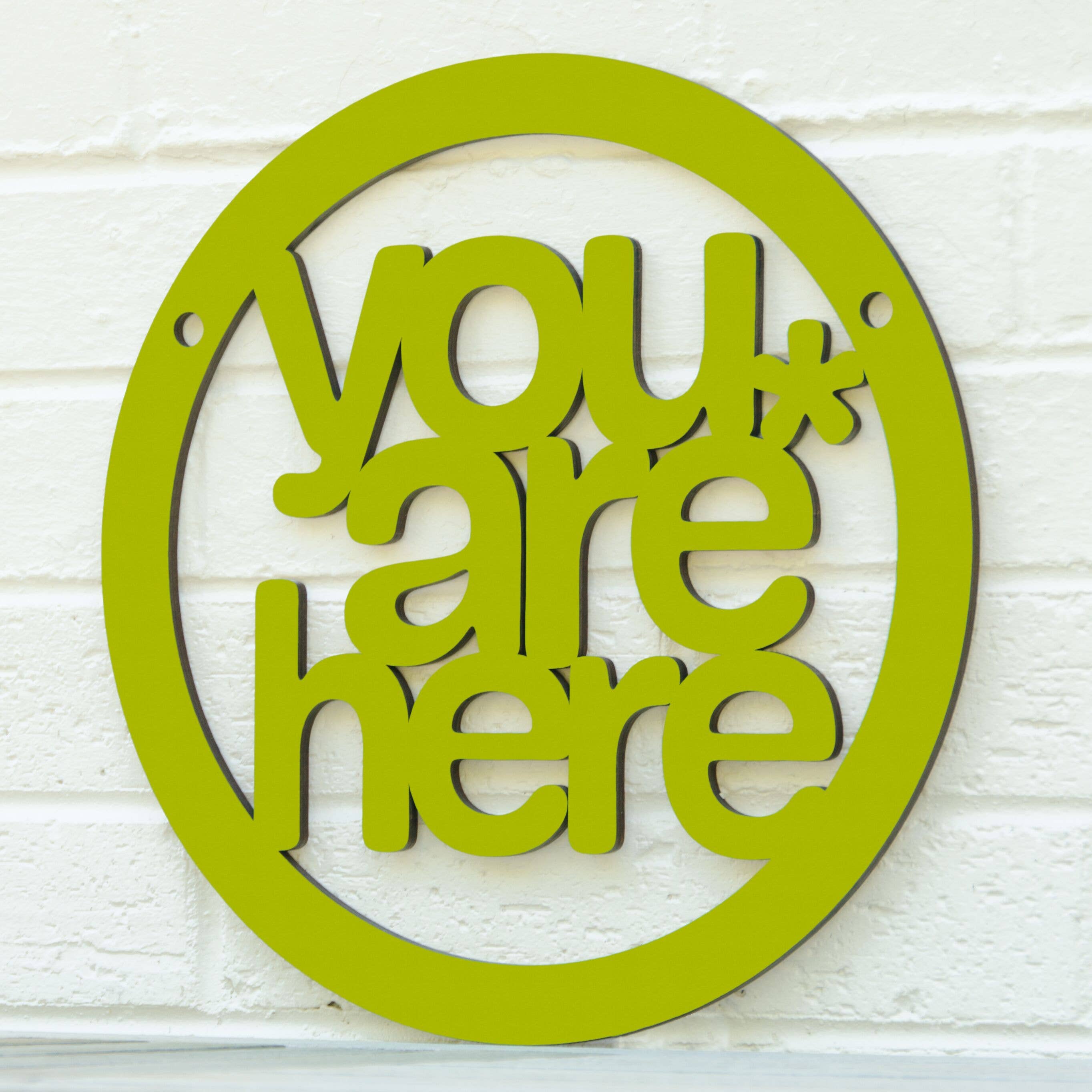 Spunky Fluff - Wholesale Wall Sign - You Are Here, Self Awareness Connection Wall Sign13