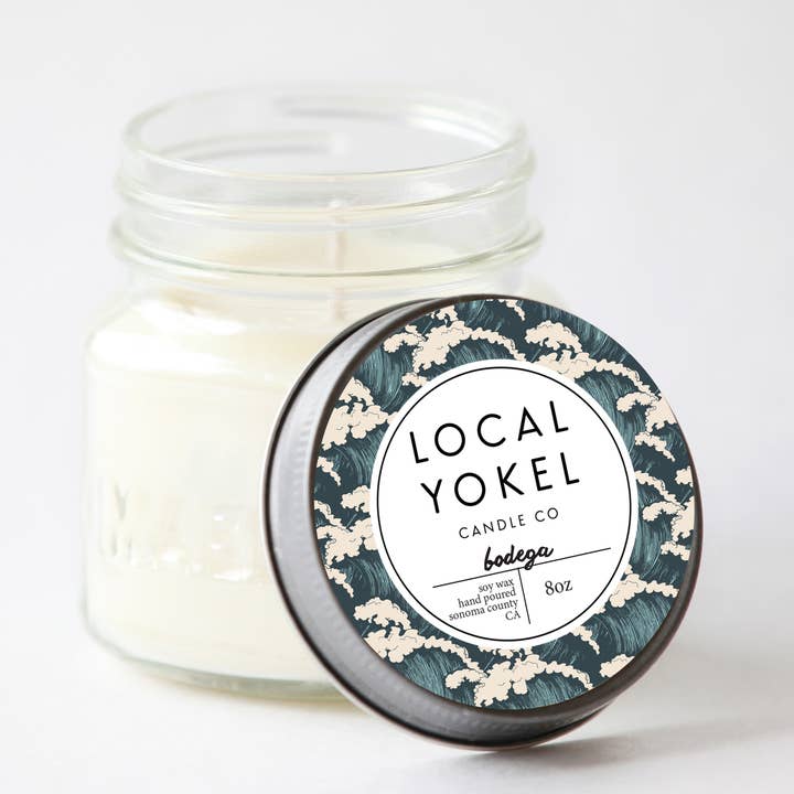 Bodega | 8oz Mason | Soy Wax Candle | for wholesale by THE LOCAL YOKEL