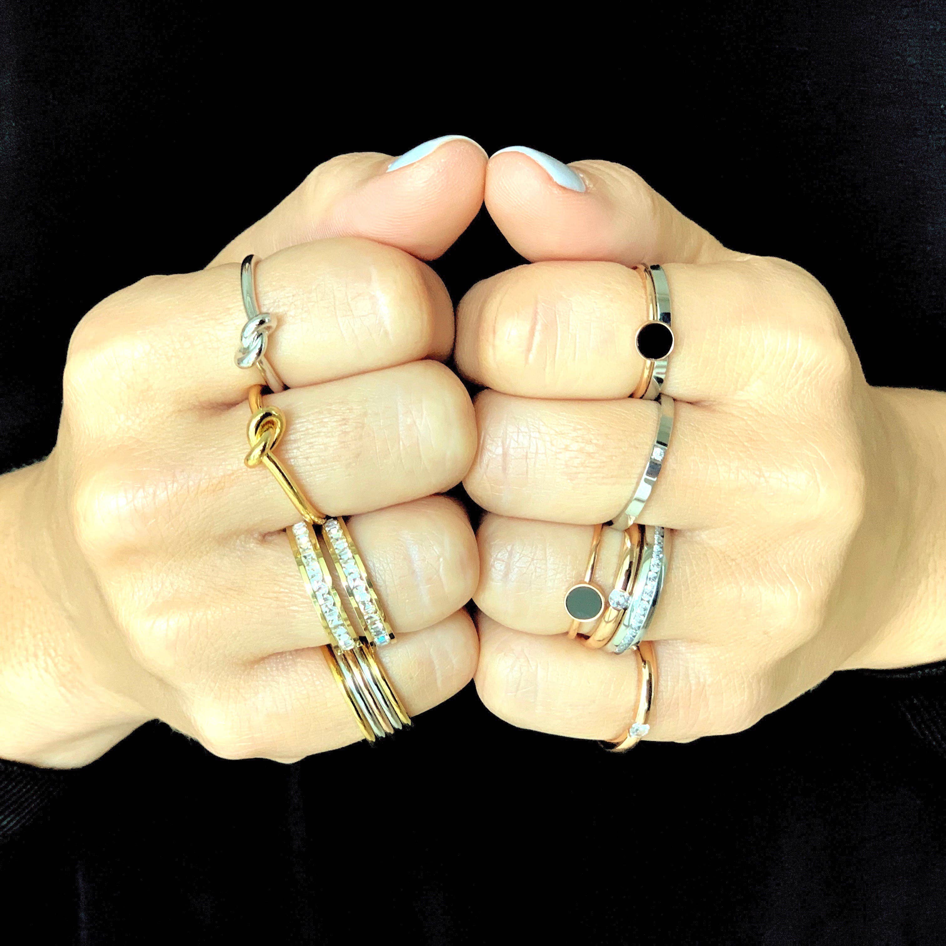 Artizan - Wholesale Wedding Band/Ring - GOLD SQUARE RING3