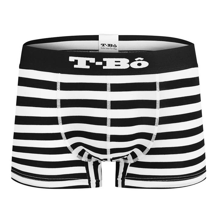 Pirate Black Stripes Ballsy Boxer Briefs for wholesale by T-Bô