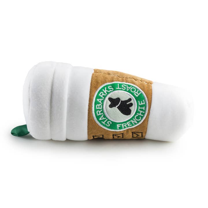 Haute Diggity Dog - Wholesale Pet Squeaky Toy - Dog - Starbarks Coffee Cup W/ Lid Squeaker Dog Toy