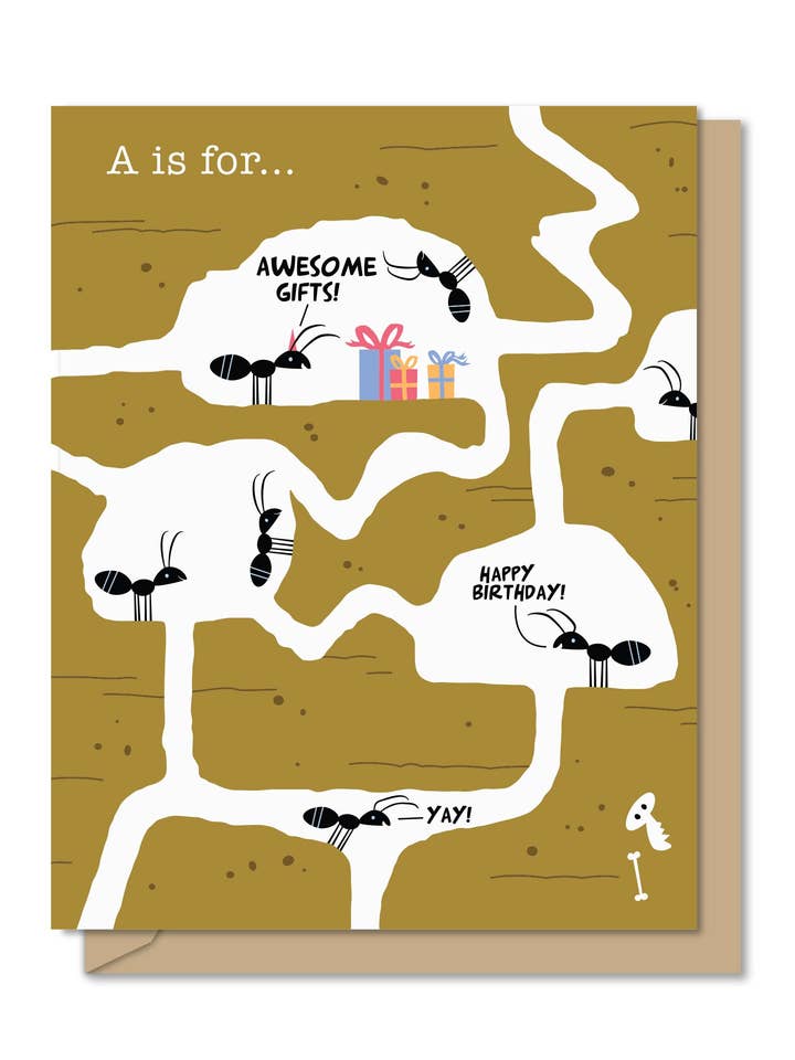 A2/4.25"x5.5" | Birthday Greeting Card | A is For... for wholesale by Maginating