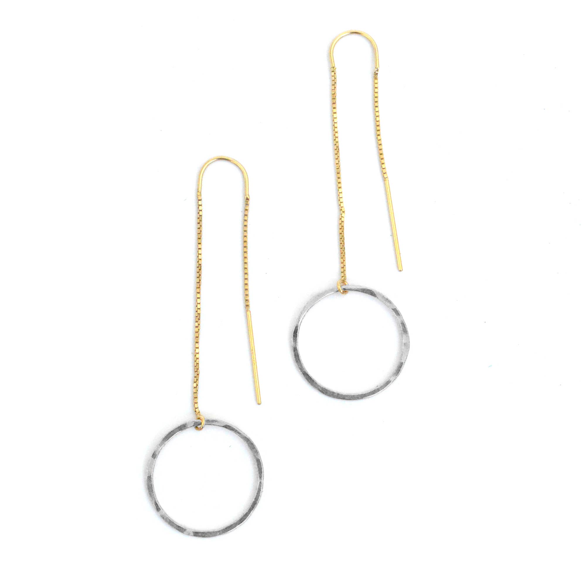 Bent by Courtney - Wholesale Dangle Earrings - Circle Threaders Earring2