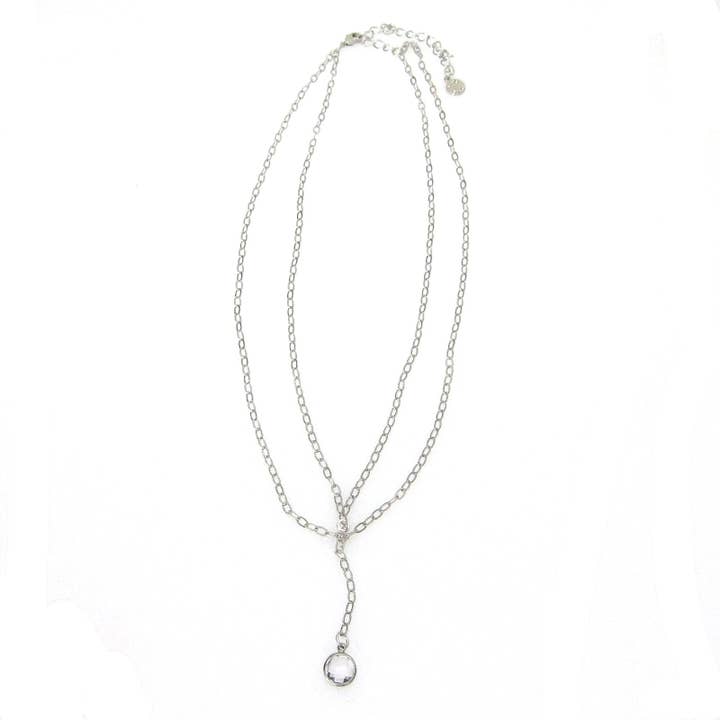 Jessica Elliot Jewelry - Wholesale Pendant/Charm Necklace - Nina Short Layered Necklace with Round Crystal2