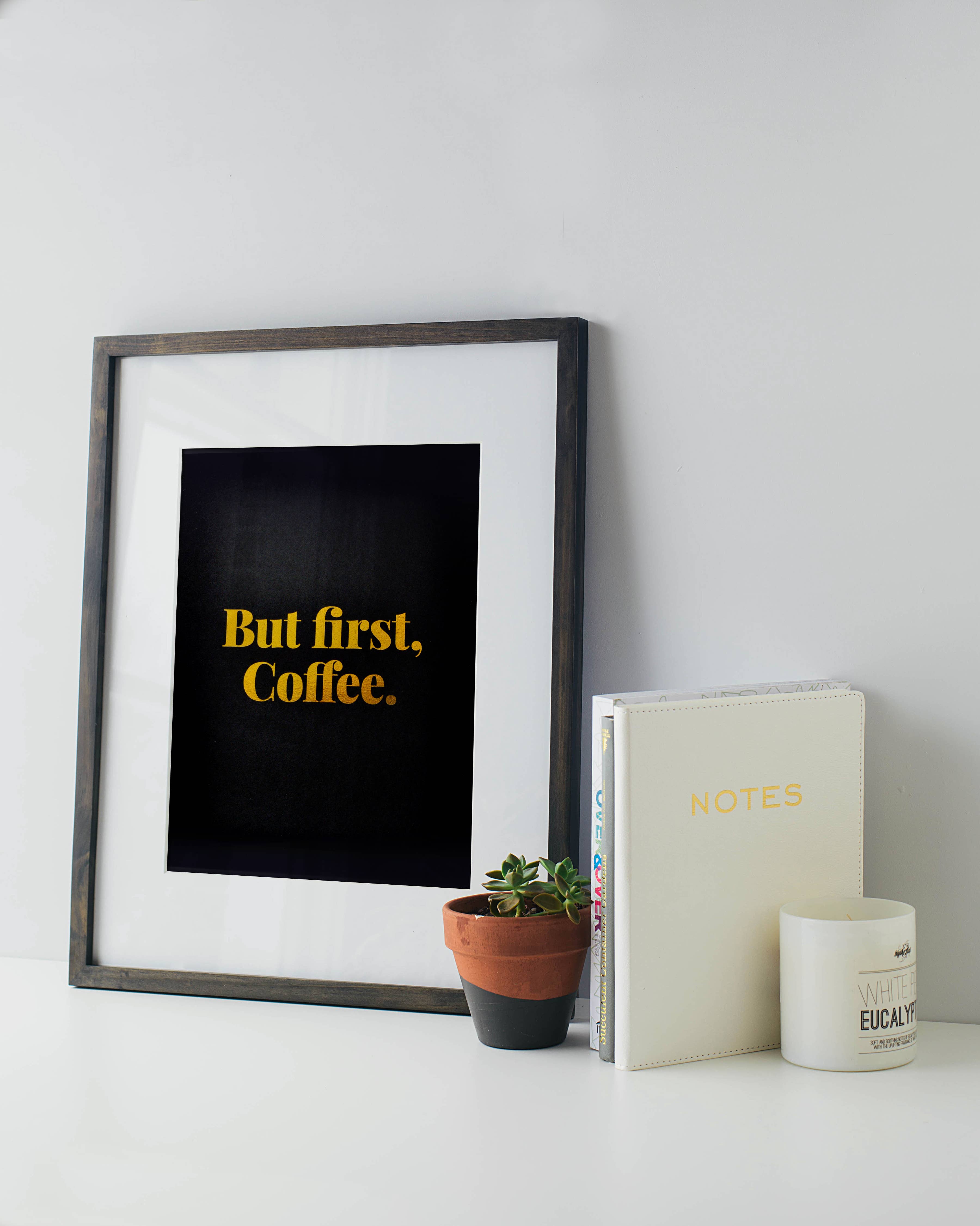 Swell Made Co. – Engroshandel Kunsttryk – Kaffe Guld Folie Art Print1