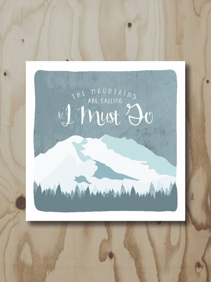 Mountains Calling - Alaska's Mt. Denali Art Print for wholesale by Wren and the Raven