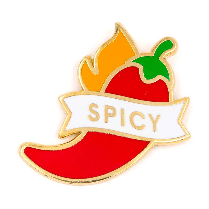 Spicy Pepper Enamel Pin for wholesale by These Are Things
