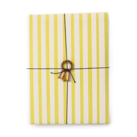 Belle & Union - Wholesale Wrapping Paper Roll - Stripes green Gift Wrap (Rolls)