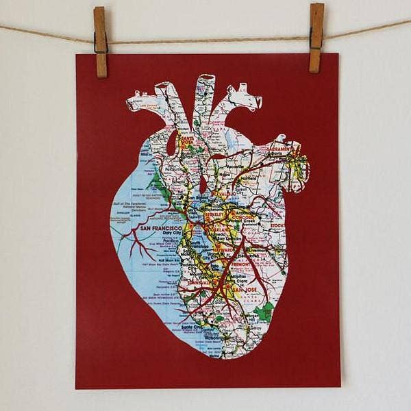 Granny Panty Designs - Wholesale Art Print - Heart Of The Bay Print -  I left my heart in San Francisco4