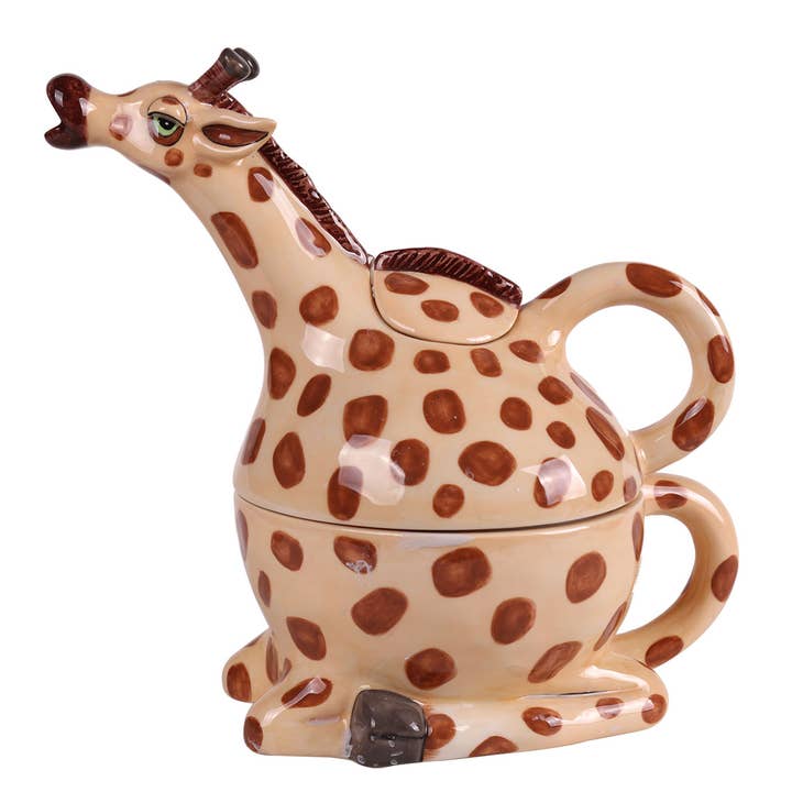 Girafte til en - Håndmalet Kunst for engroshandel hos Blue Sky Clayworks