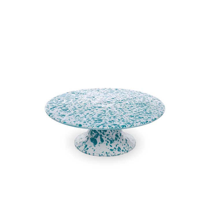 Crow Canyon Home - Wholesale Cake Stand - Splatter Enamelware Cake Stand