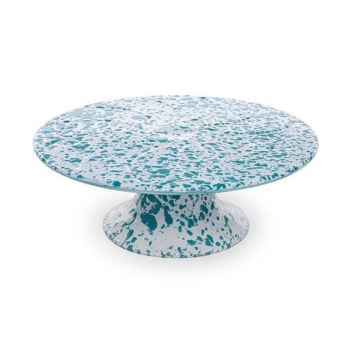 Splatter Enamelware Cake Stand for wholesale by Crow Canyon Home