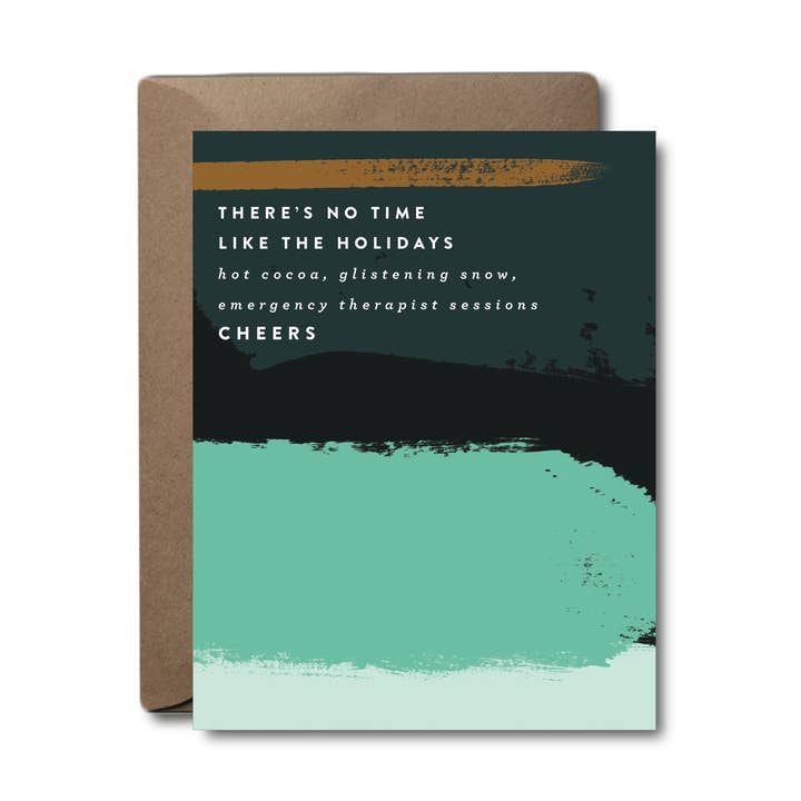 Emergency Therapist Christmas Card for wholesale by Black Lab Studio