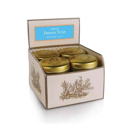 Seda France Candles - Wholesale Travel Candles - French Tulip Travel Tin Candle