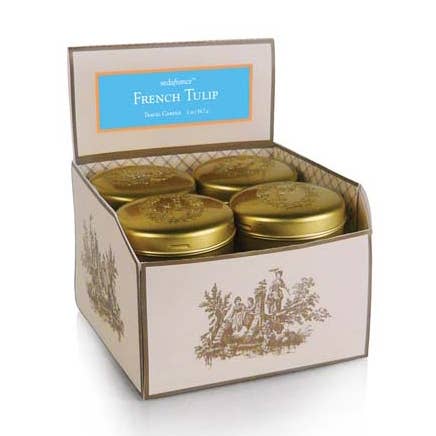 Seda France Candles - Wholesale Travel Candles - French Tulip Travel Tin Candle0