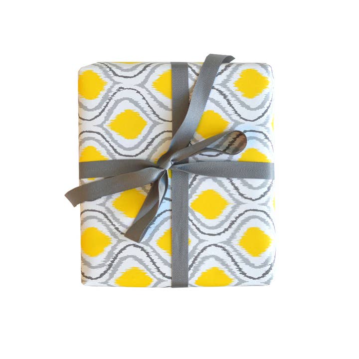 Wild Ink Press - Wholesale Wrapping Paper Roll - Ikat Gift Wrap | Roll of 2 sheets2