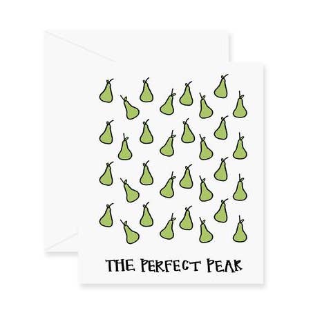 Perfect Pear Greeting Card for wholesale by Fresh Out of Ink