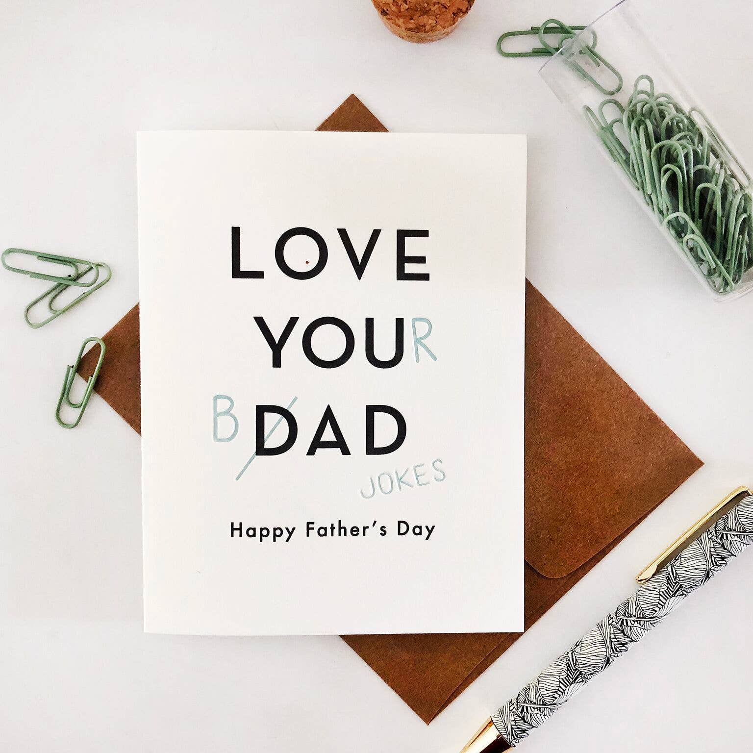 Steel Petal Press - Wholesale Father's Day Card - Dad Jokes - Letterpress Father's Day Greeting Card2