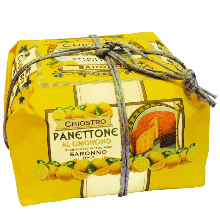 Zia Pia - Wholesale Cake - Limoncello Panettone-Hand Wrapped by Chiostro di Saronno1