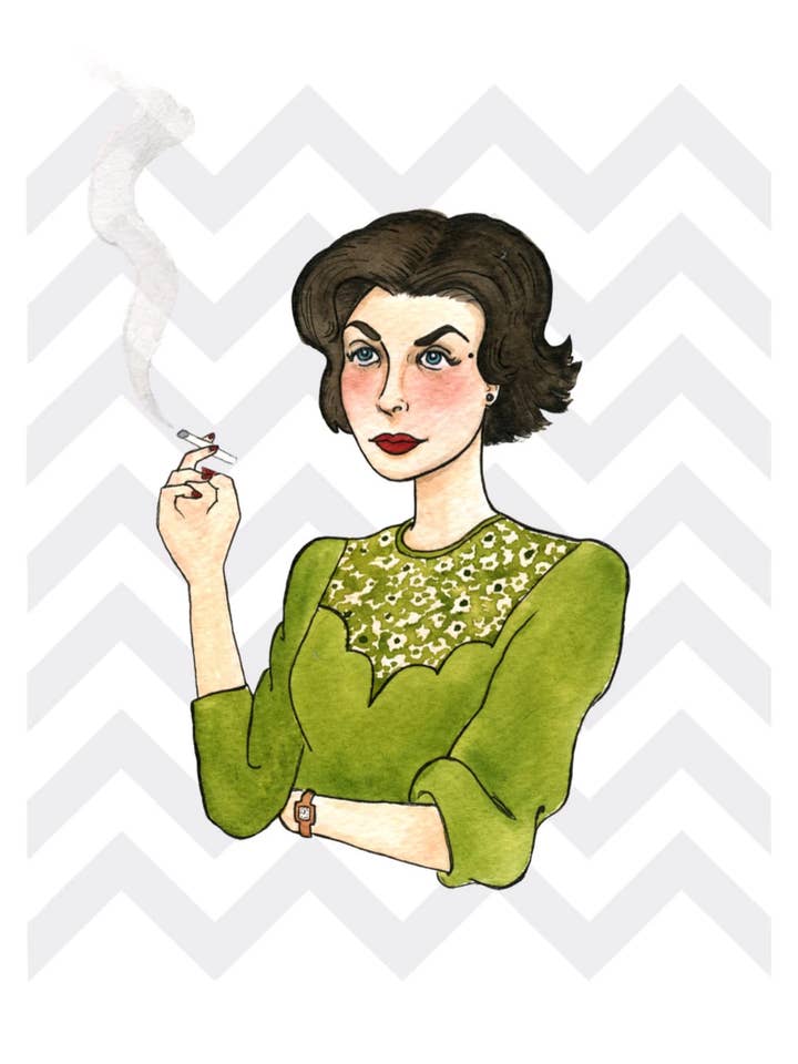 Audrey Portrait Twin Peaks for wholesale by Danielle V Designs