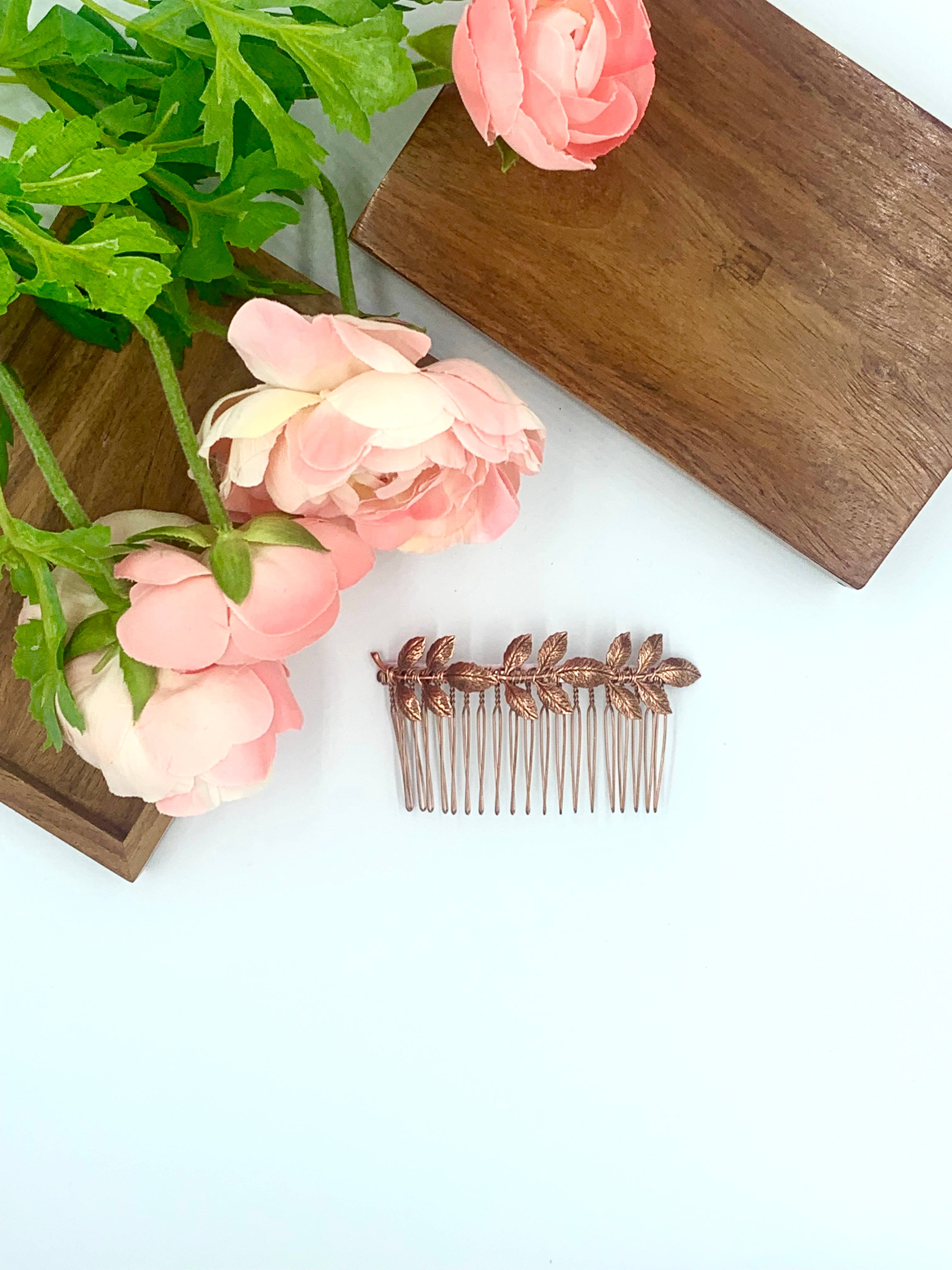Acute Designs – wholesale Hair pin – Athena Hair Comb - Rose Gold or Sterling Silver3