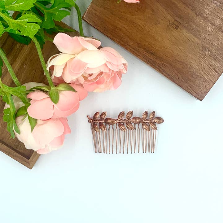 Acute Designs - Vendita all'ingrosso Forcine per capelli - Athena - Pettine per capelli, colore: oro rosa o argento sterling3