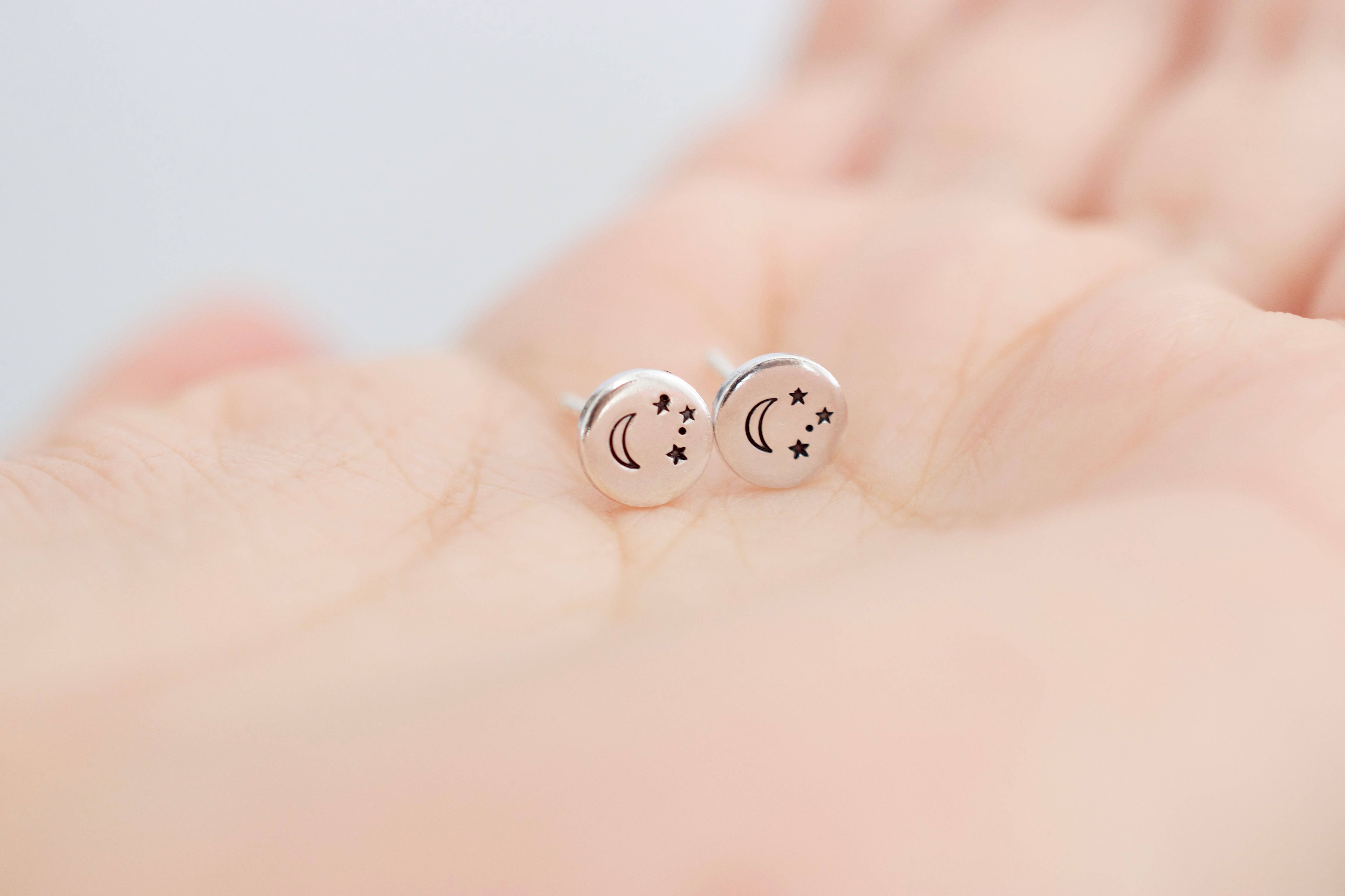 Tesoro Jewelry - Wholesale Stud/Post Earrings - Moon and Stars Earrings2