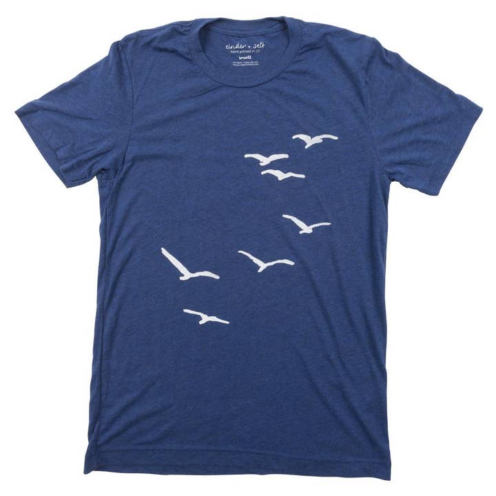Camiseta Seagulls para hombre para venta al por mayor de Cinder + Salt