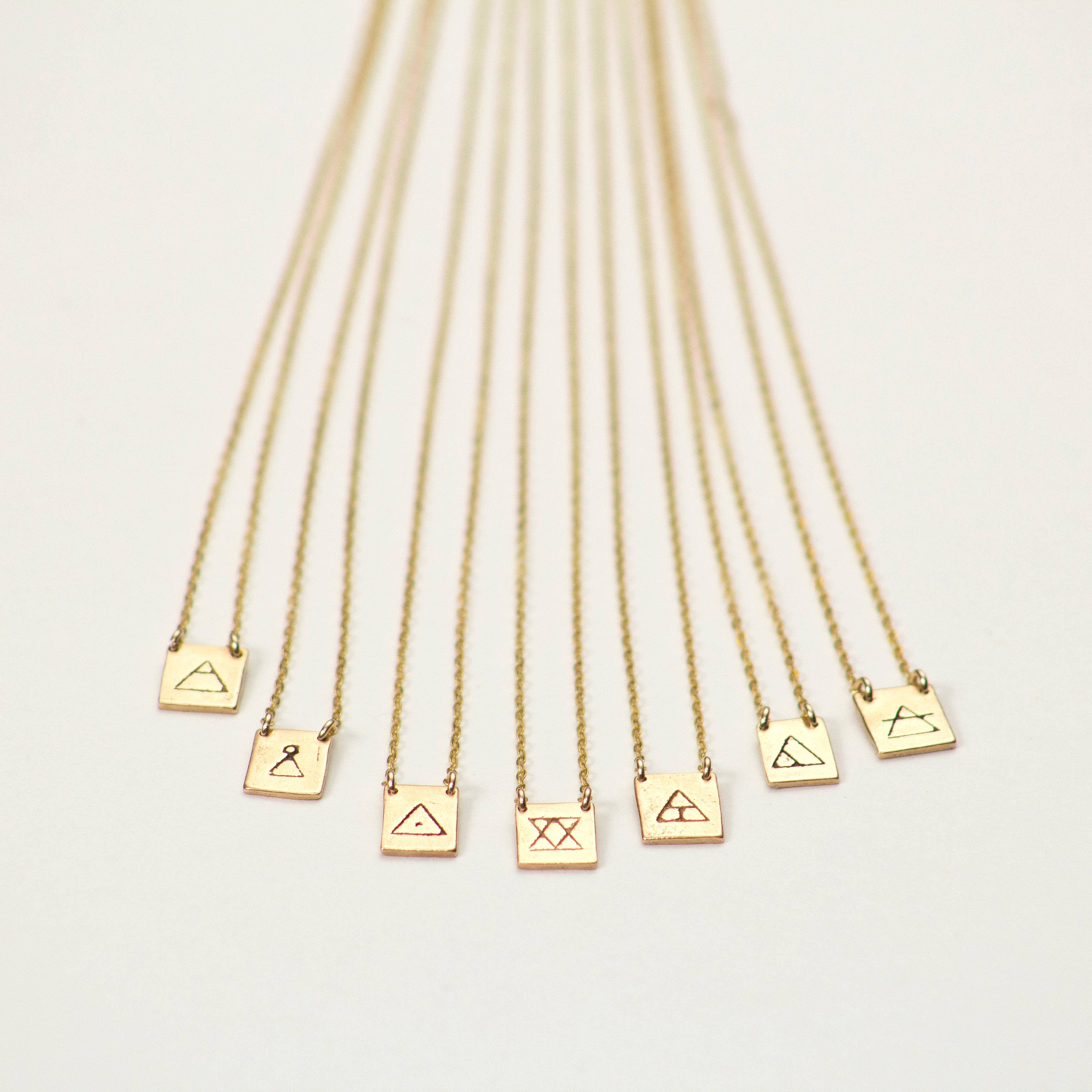 On a Limb Creative - Wholesale Pendant/Charm Necklace - Connect Glyph Necklace1