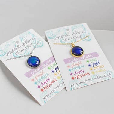 Changing Color Mood Stone Necklace for wholesale by A Tea Leaf Jewelry