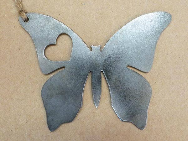 BE Creations & Designs, Inc. - Wholesale Ornament - Butterfly Christmas Ornament made from Recycled Steel1