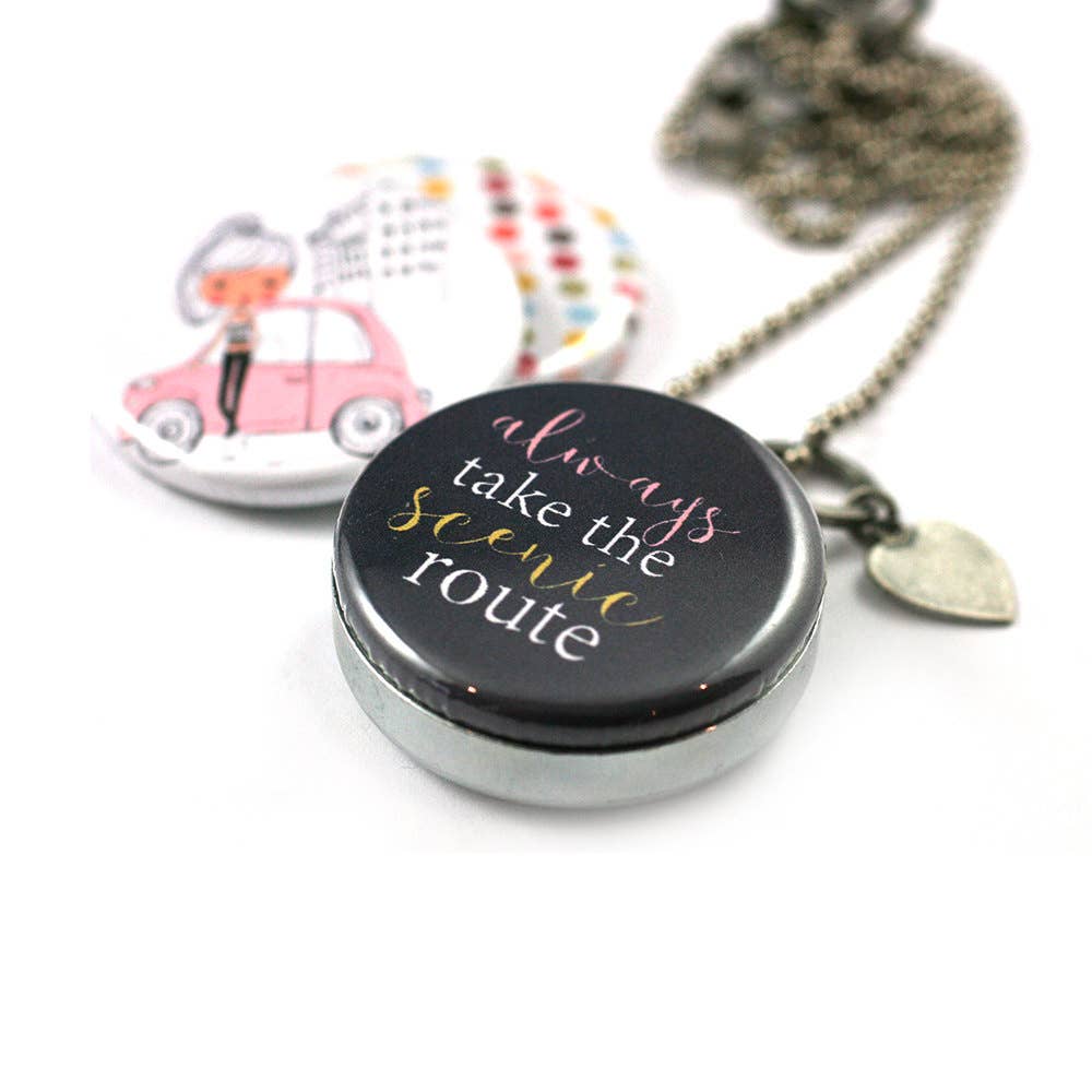 Polarity - Wholesale Locket Necklace - Road Trip Locket Necklace2