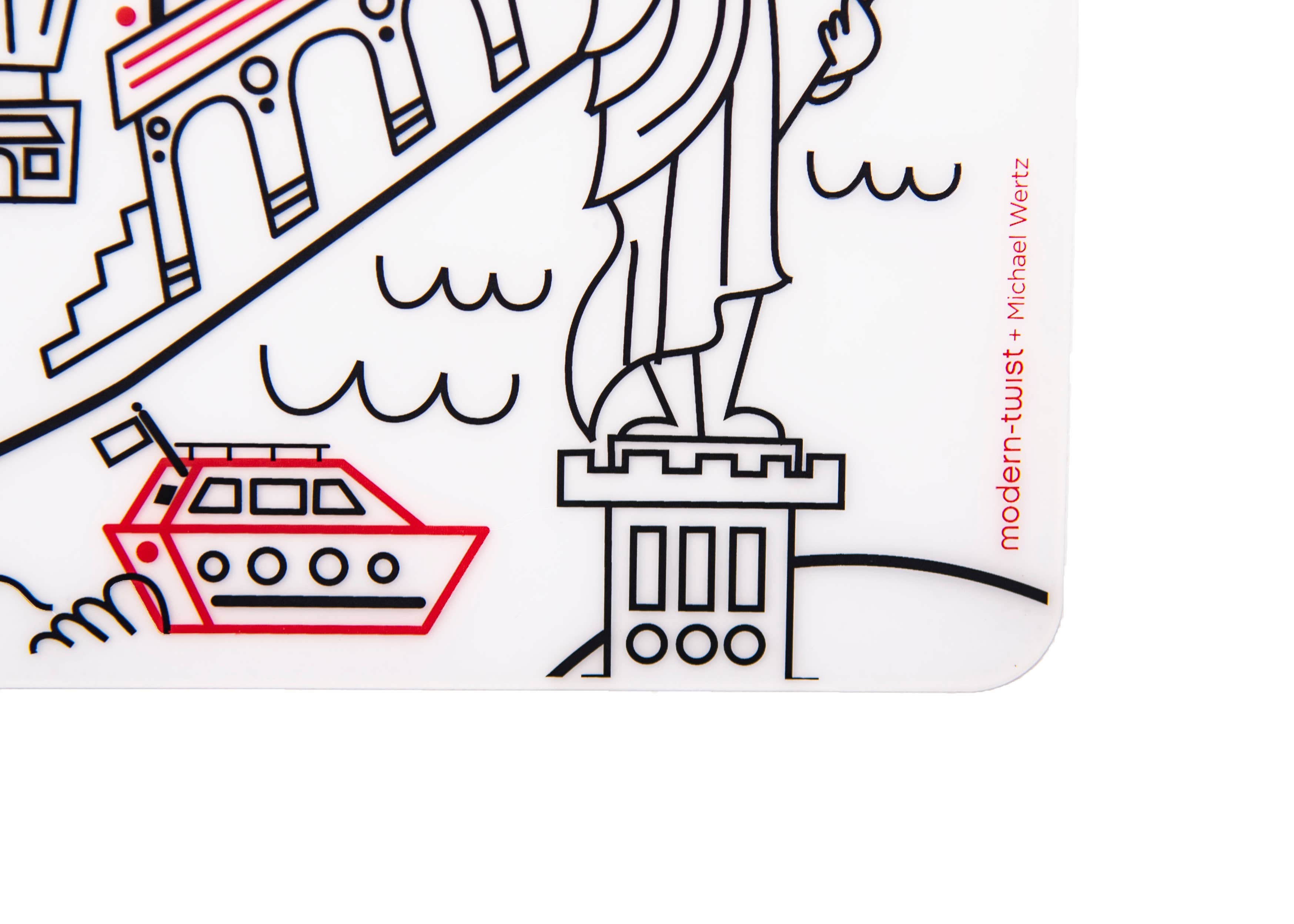 modern-twist - Wholesale Coloring Mat - Kids & Baby - Mark-Mat Set: New York City1