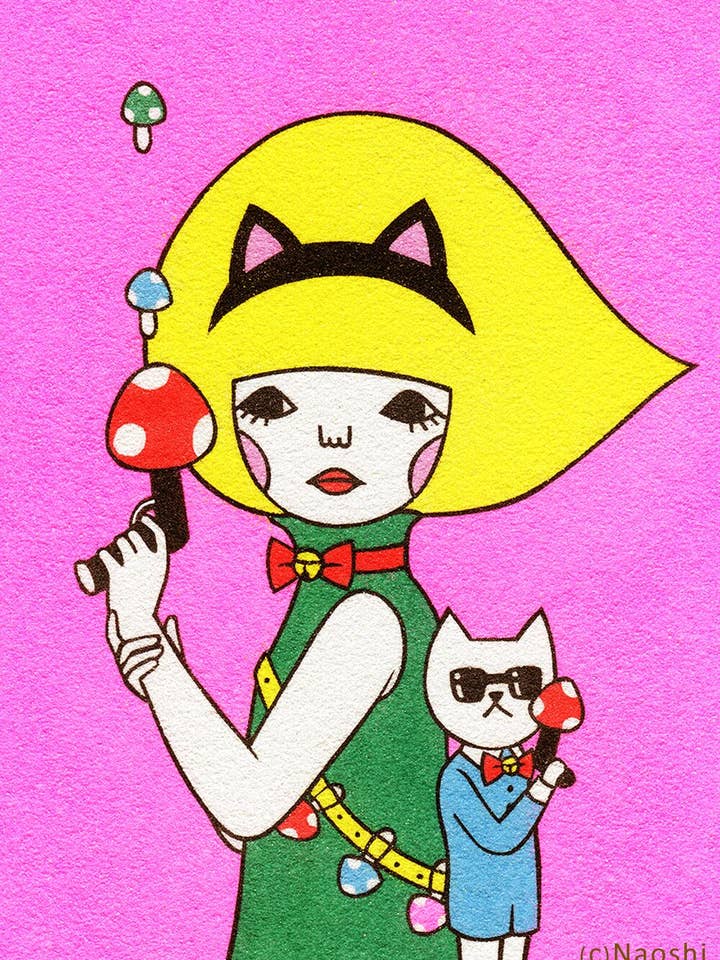 【5x7 Art Print】Gatos Supervivencia para venta al por mayor de Naoshi