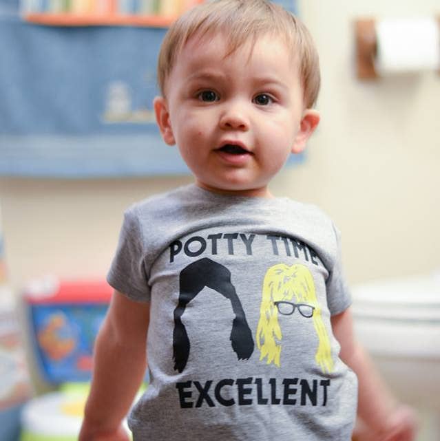 spillthebeansetc - Wholesale Screen Printed T-Shirt - Kids - Potty Time Excellent Wayne's World Kid's Tee0