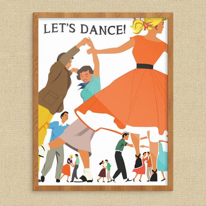 Fridgedoor - Wholesale Art Print - 11'' x 14'' Let's Dance Swingers Print