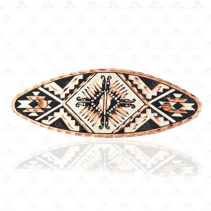 HRs 16 SW Sunburst Native Handmade small Barrettes for wholesale by COPPER ARTS INC.