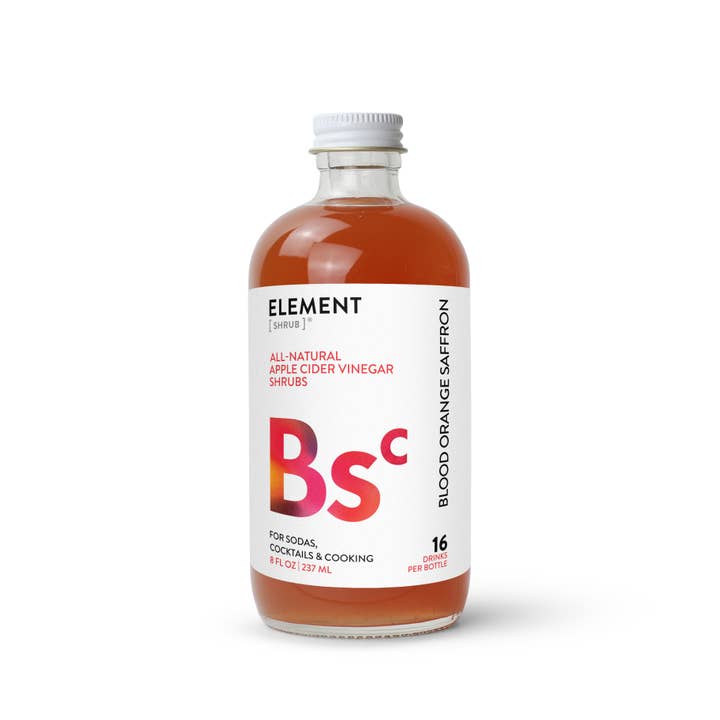 Element Shrub - Wholesale Cocktail Mix/Syrup - Blood Orange Saffron Shrub 237ml1
