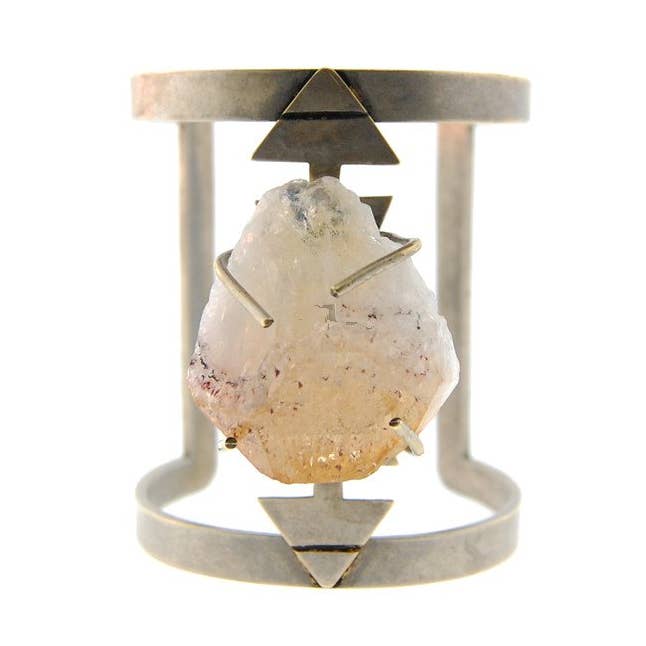 Antique White Brass Element Cuff for wholesale by Youthquake Revolution