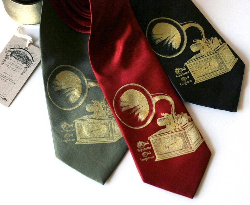 Cyberoptix Tie Lab - Wholesale Necktie - Men's - Phonograph Microfiber Necktie2