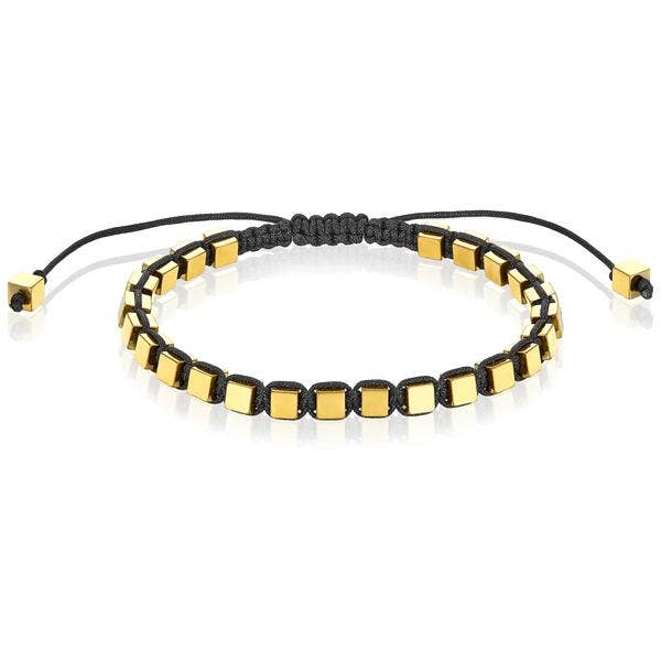 West Coast Jewelry - Vente Bracelet de perles - Bracelet ajustable en pierre cubique en hématite - 4 mm