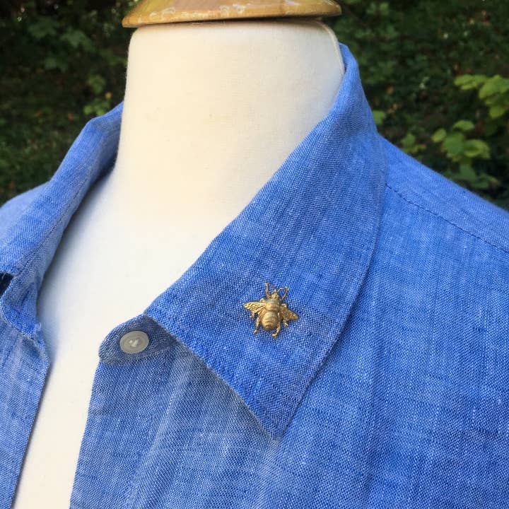 Red Truck Designs - Wholesale Brooch - Gold Bumblebee Tie Tack / Brooch Spring Honeybee1